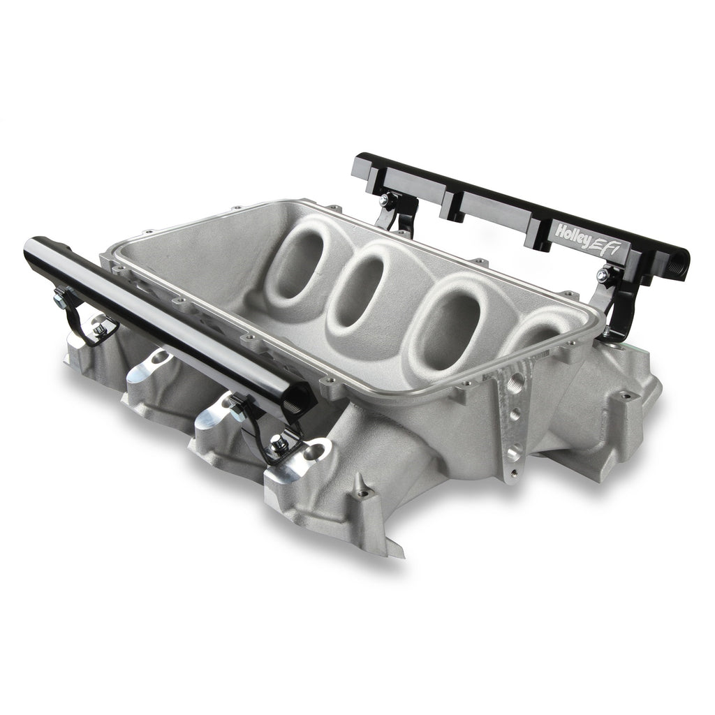 Lo-Ram-Manifold-Base-And-Fuel-Rails-Single-Fuel-Injector-Gm-Ls3L92