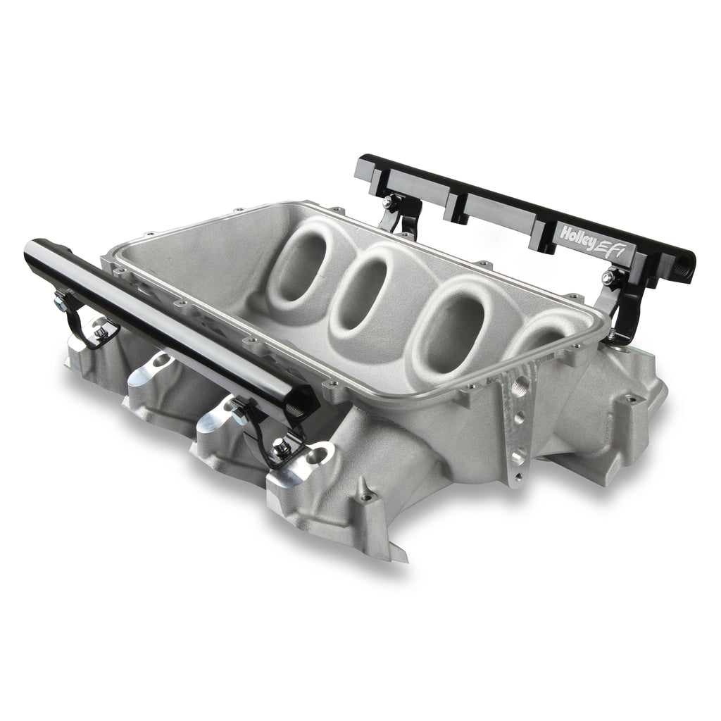 Lo-Ram-Manifold-Base-And-Fuel-Rails-Single-Fuel-Injector-Gm-Ls3L92