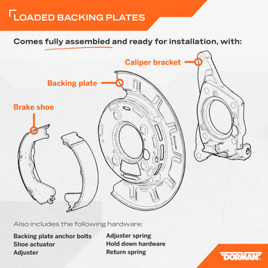 Dorman - OE Solutions 926-270 Loaded Brake Backing Plate