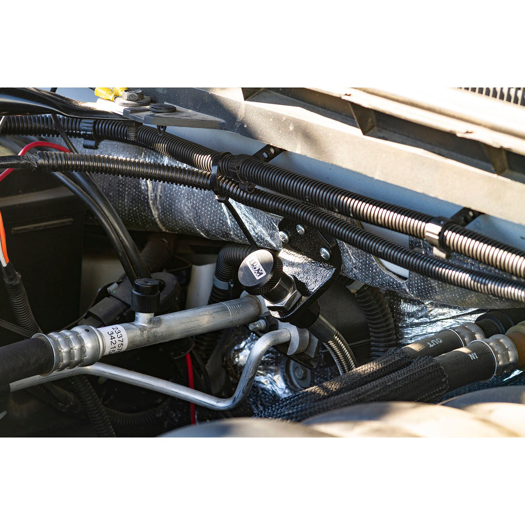 Locking-Automatic-Transmission-Dipstick--Tube---Billet-AluminumStainless-Steel-Braided