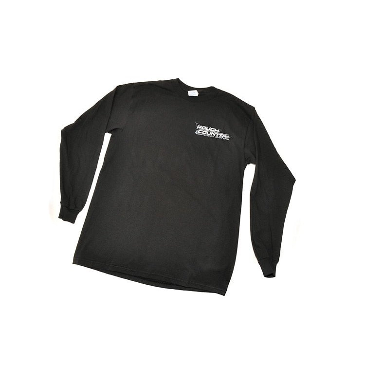Long-Sleeve-T-100-Percent-Preshrunk-Cotton-Front--Logo-Back-Jeep-Design-Size-Medium-Color-Black
