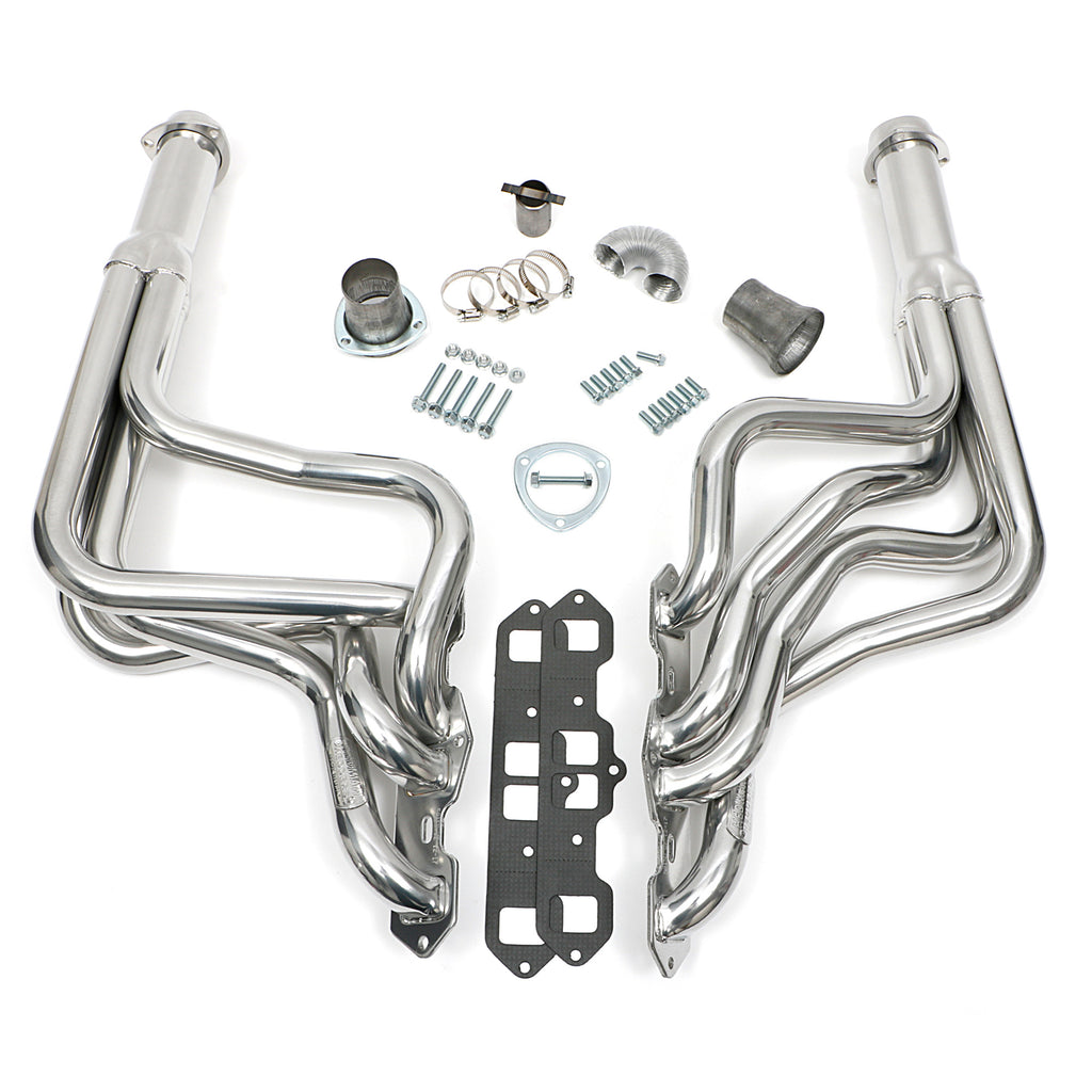 Long-Tube-Headers-For-68-76-Oldsmobile-Cars-With-400-455-Engine--Htc-Coated