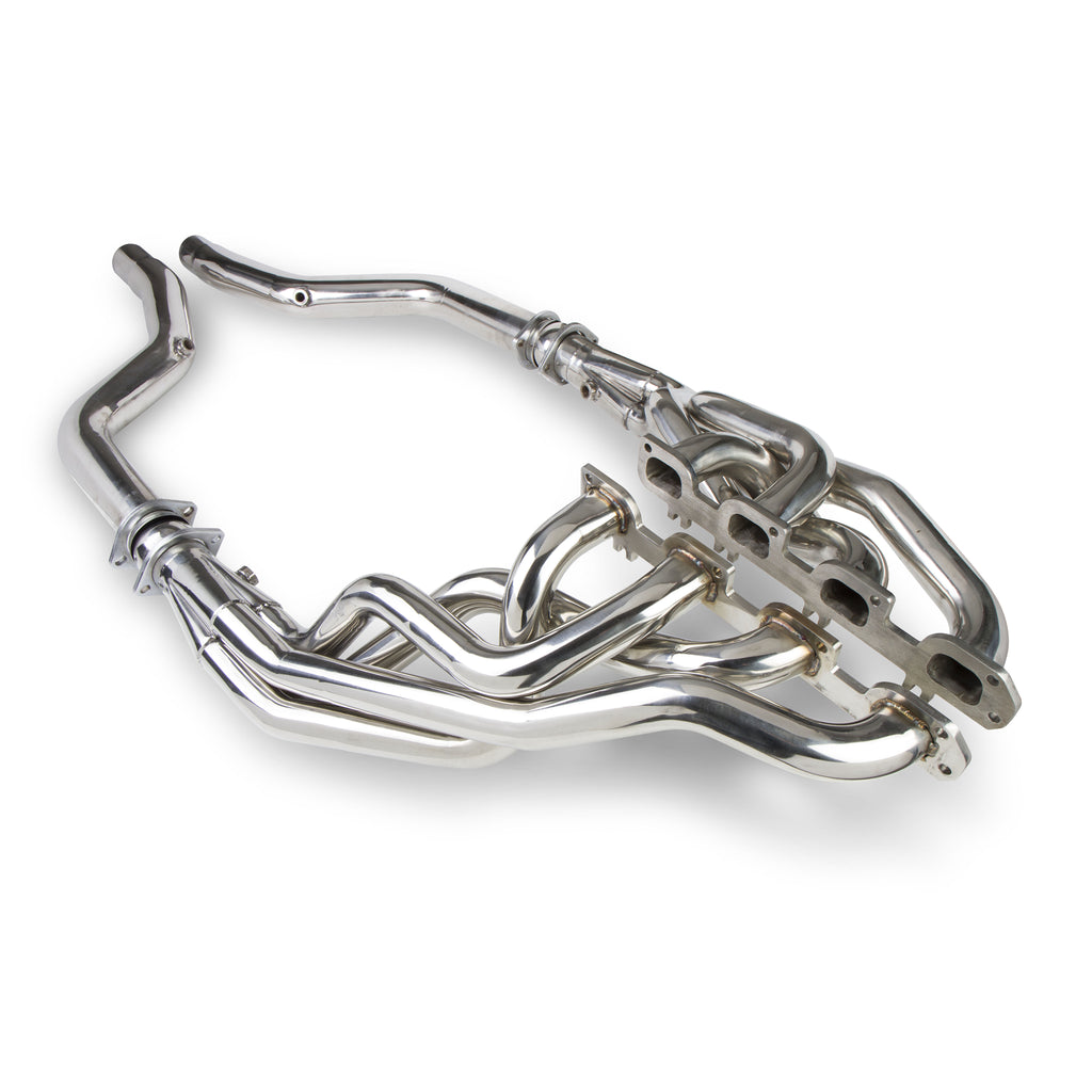 Long-Tube-Hemi-Headers--Off-Road-Pipes---Polished-Stainless-Steel