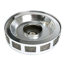 Load image into Gallery viewer, Louvered-Corvettestyle-Air-Cleaner-Set;-14-In.-X-3-In.-518-In.-Neckchrome195964-Pontiac-Engine