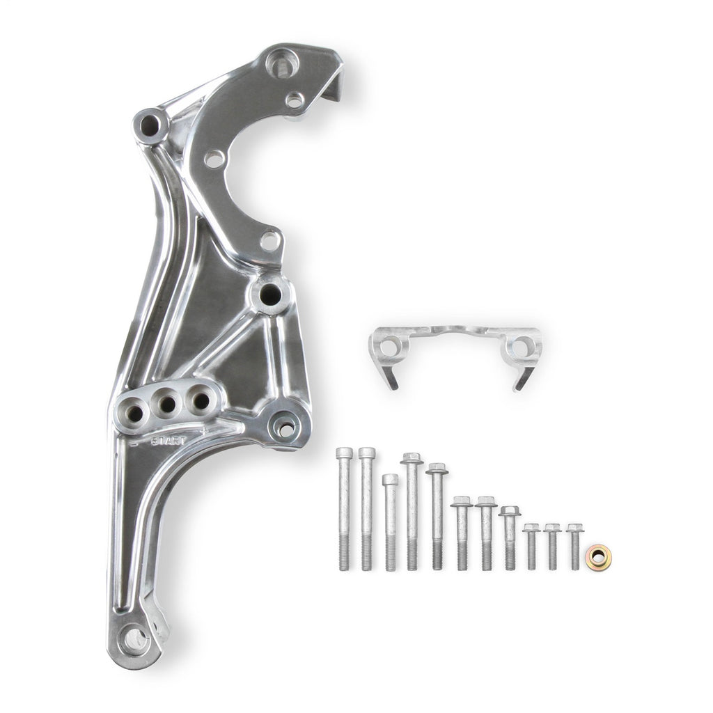 Low-Mount-Ls-Accessory-Drive-Bracket---Drivers-Side-PS--Alt-Bracket-Polished