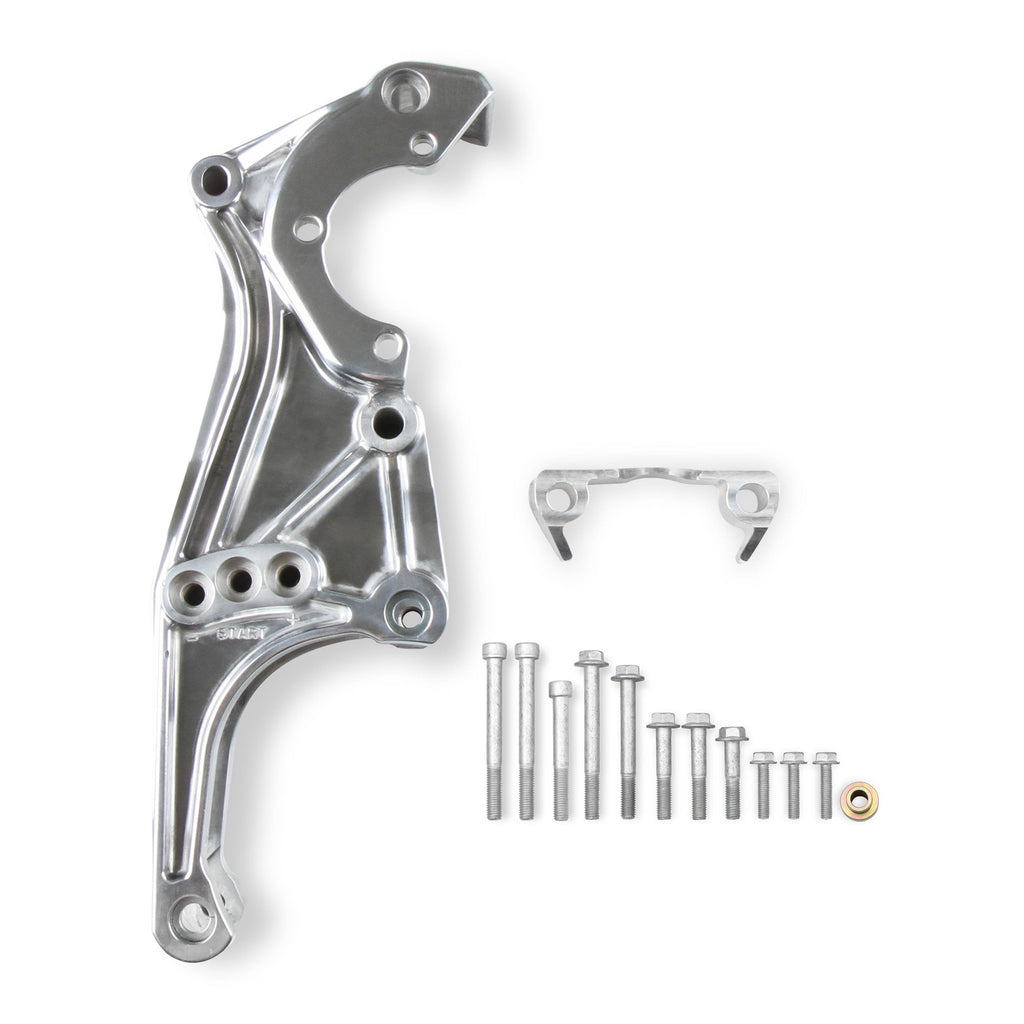 Low-Mount-Ls-Accessory-Drive-Bracket---Drivers-Side-PS--Alt-Bracket-Polished