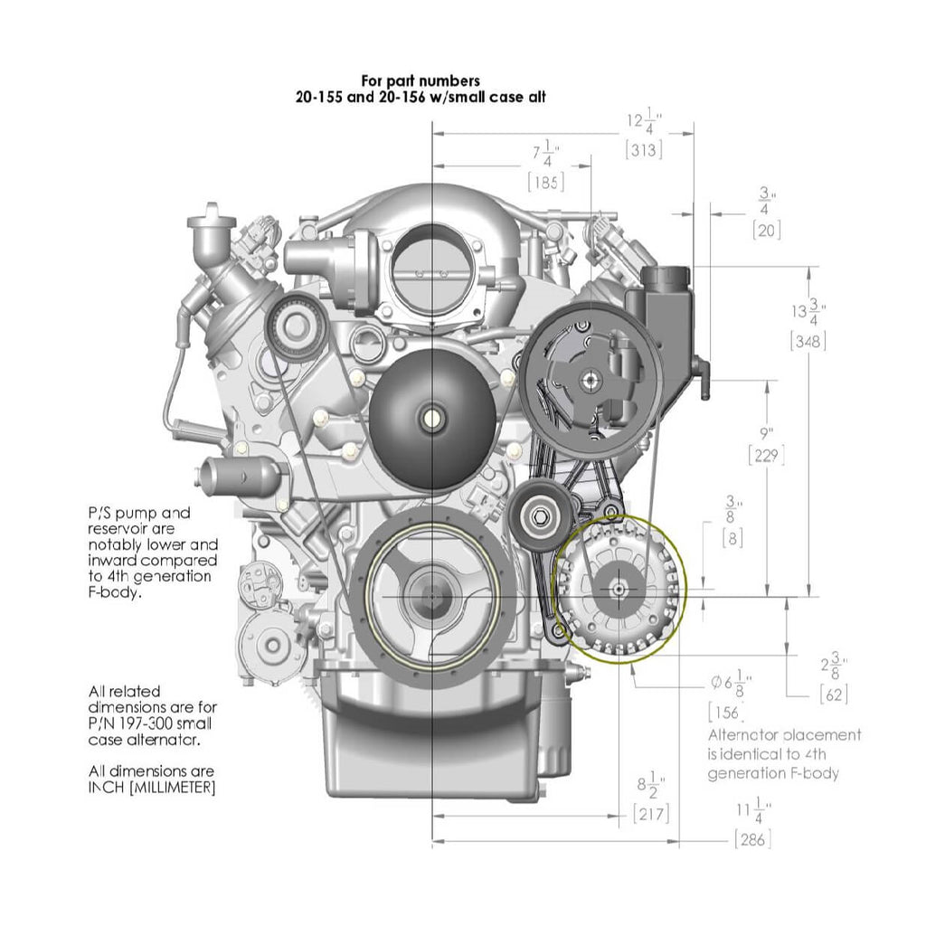 Low-Mount-Ls-Accessory-Drive-Bracket---Drivers-Side-PS--Alt-Bracket