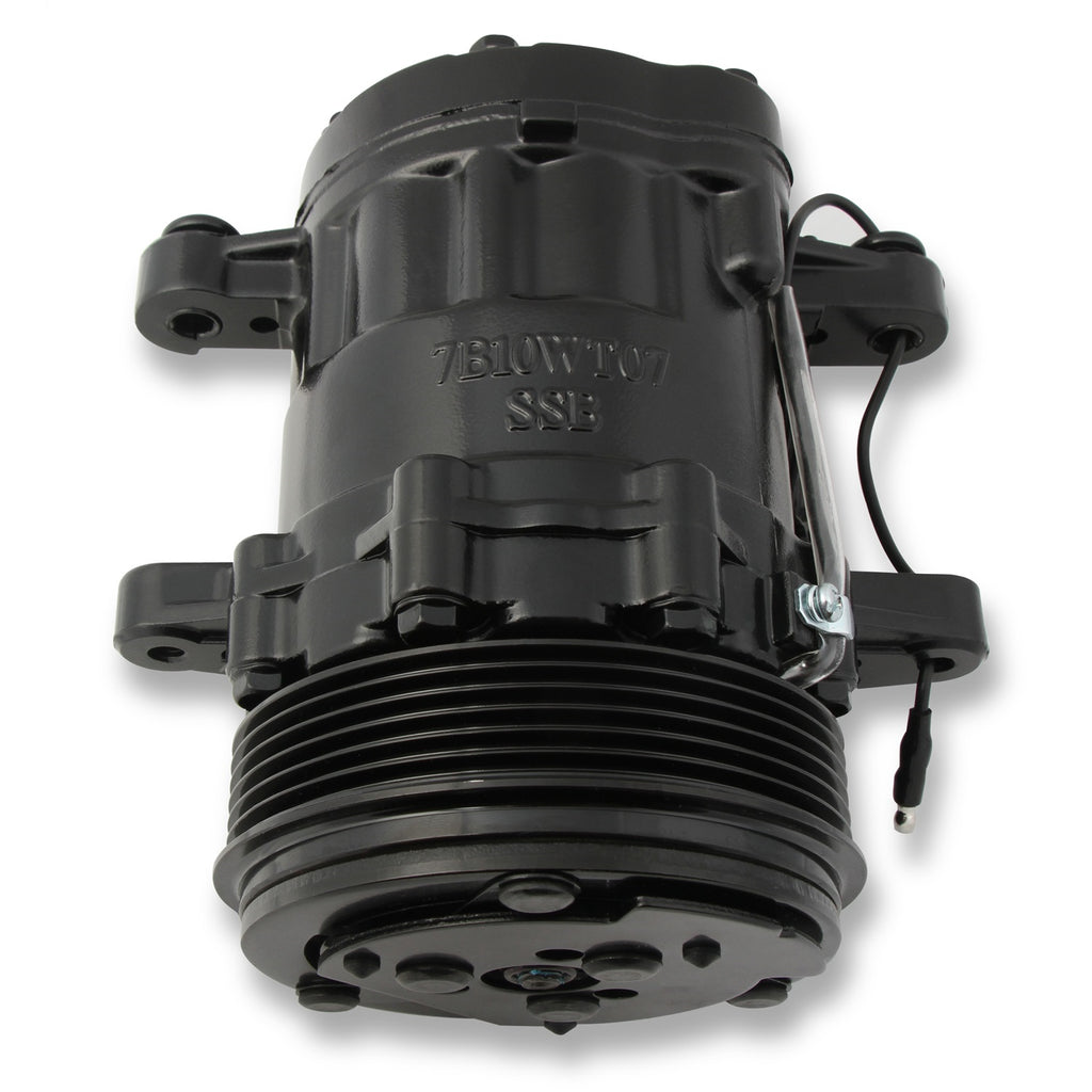 Low-Mount-Ls-Drive-System-(AC)-W-Sanden-Sd7-Compressor---Passengers-Side--Black-Finish