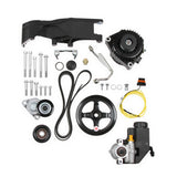 Holley 20-156BK Low-Mount LS Drive System (Alt, P/S w/o A/C) Driver's Side- Black Finish
