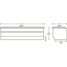 Load image into Gallery viewer, Low-Profile-Brite-Aluminum-60-Rv-Chest-With-Slanted-Bottom