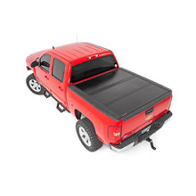Load image into Gallery viewer, Low-Profile-Hard-Tri-Fold-Tonneau-Cover-07-13-1500-5.5-Foot-Bed-WRail-Caps-Rough-Country