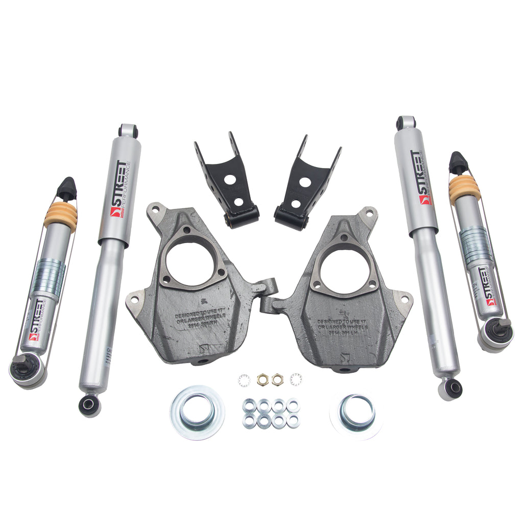 Lowering-Kit-16.5-18-Chevy-SilveradoSierra-All-Cab-2In-F--2Or3in-R-W-Street-Perf-Shocks