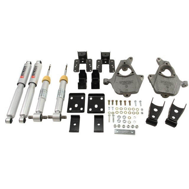 Lowering-Kit-2014-ChevyGmc-SilveradoSierra-All-Cabs-2Wd-2In-Front4In-Rear-W-Shocks