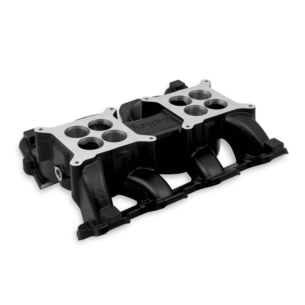 Ls-Carbureted-Manifold---2X4-Dual-Plane---Black-Gm-Ls1Ls2Ls6