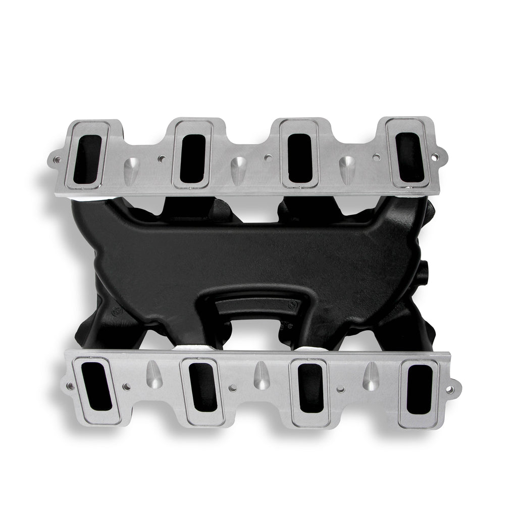 Ls-Carbureted-Manifold---2X4-Dual-Plane---Black-Gm-Ls1Ls2Ls6