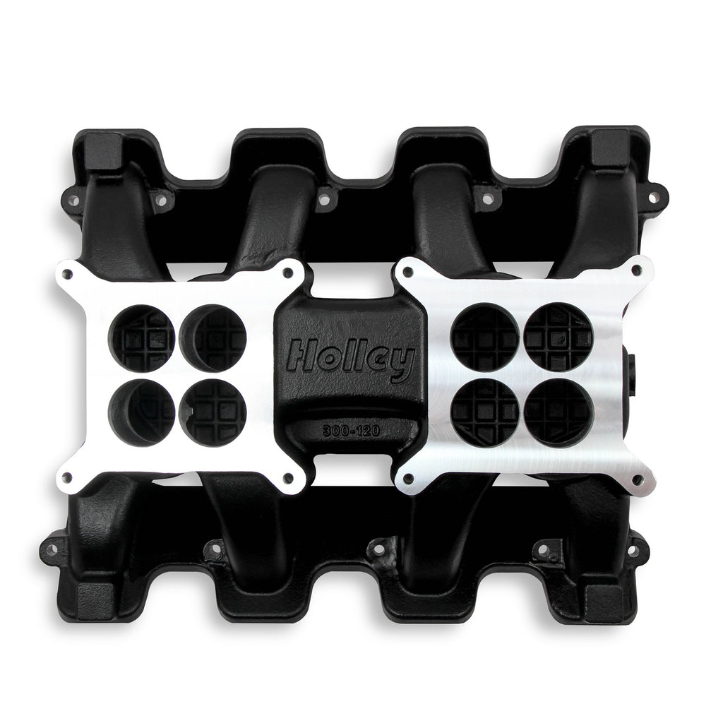 Ls-Carbureted-Manifold---2X4-Dual-Plane---Black-Gm-Ls1Ls2Ls6