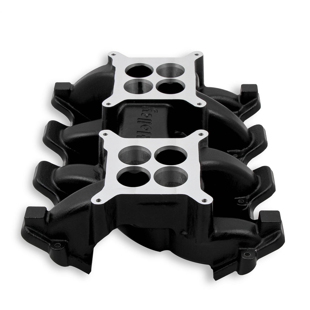 Ls-Carbureted-Manifold---2X4-Dual-Plane---Black-Gm-Ls1Ls2Ls6