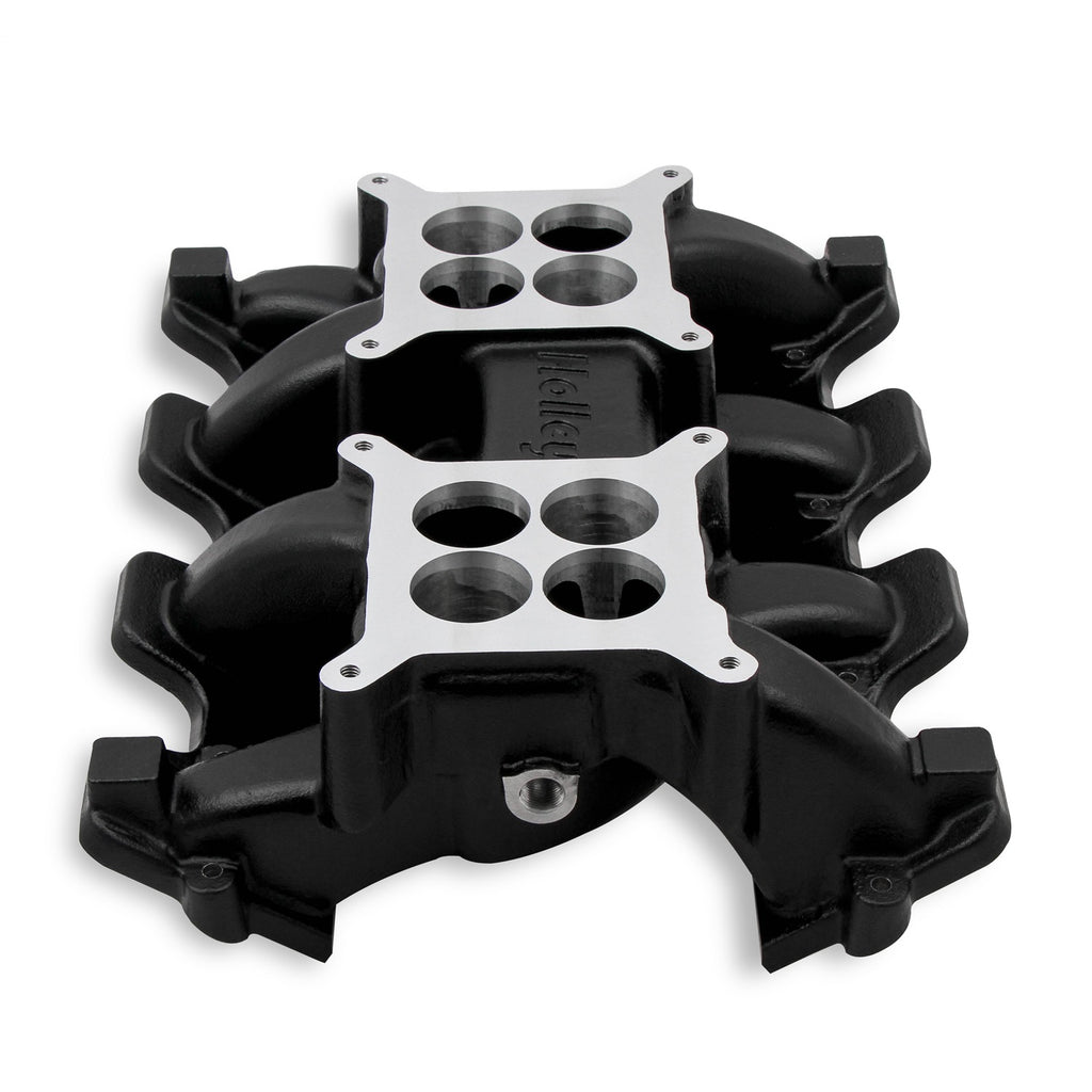 Ls-Carbureted-Manifold---2X4-Dual-Plane---Black-Gm-Ls1Ls2Ls6