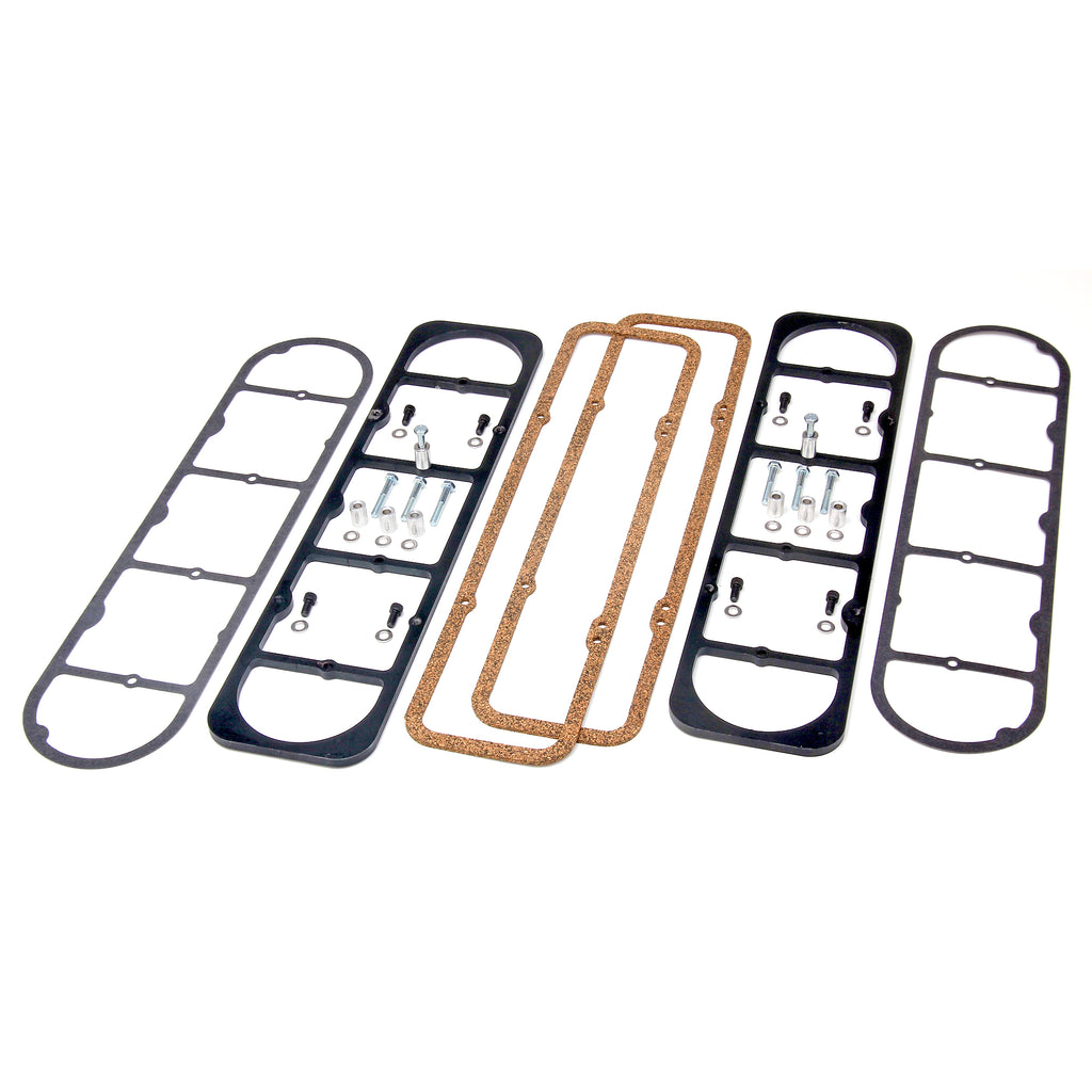 Ls-Engine-Valve-Cover-Adapters;-58-86-Sb-Chevy-Engine-Valve-Covers-To-Ls-Heads