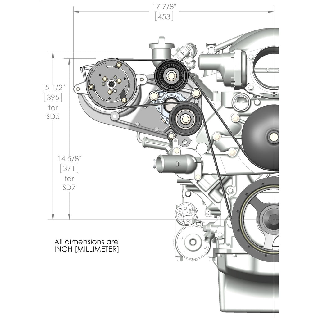 Ls-High-Mount-AC-Accessory-Drive-Bracket---Fits-Sanden-Sd508-Or-Sd7-Comp.