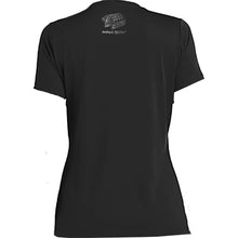Load image into Gallery viewer, Ls-Ladies-V-Neck-Block-Party-Tee---Black