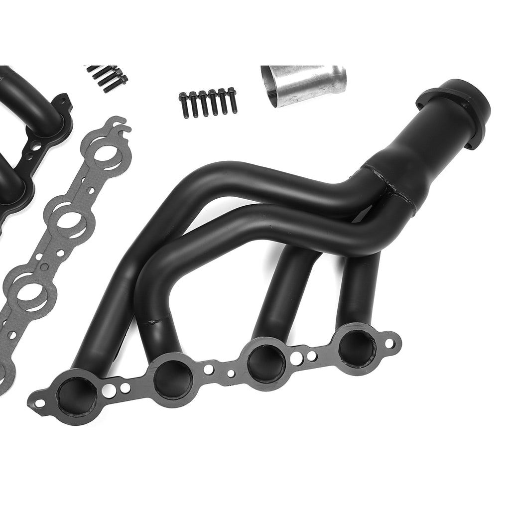 Ls-Swap-Headers;-Mid-Length;-67-69-Camaro--68-74-Nova;-Black-Maxx-Black-Ceramic