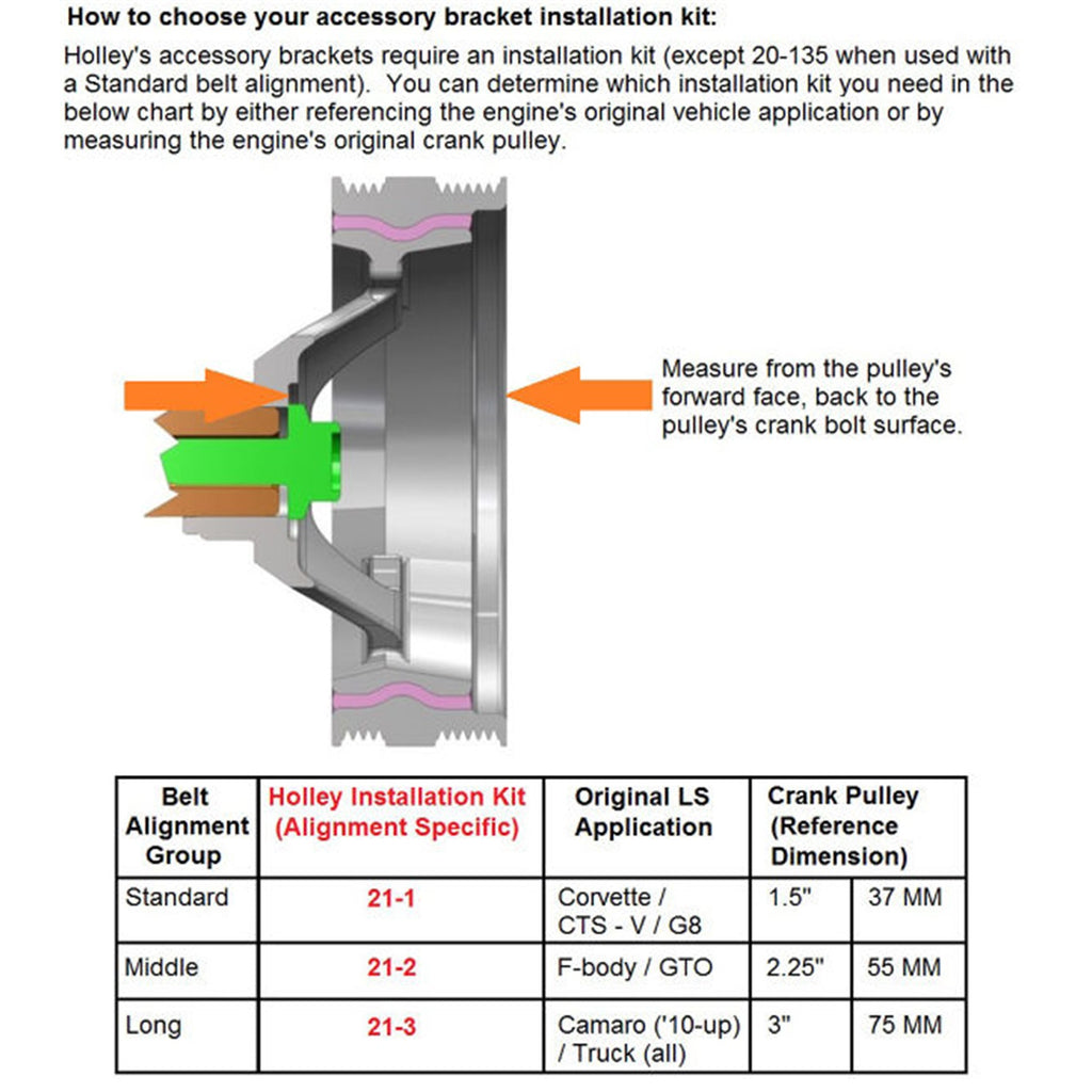 LsLt-High-Mount-Accessory-Drive-Bracket---AC,-PS--Alt-Brackets---Works-With-R4-Compressor