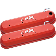 Load image into Gallery viewer, Lsx-Top-Style-Diecast-Valve-Covers-Slantedge-Raised-Emblem-Ls-V8-Engines-Chevy