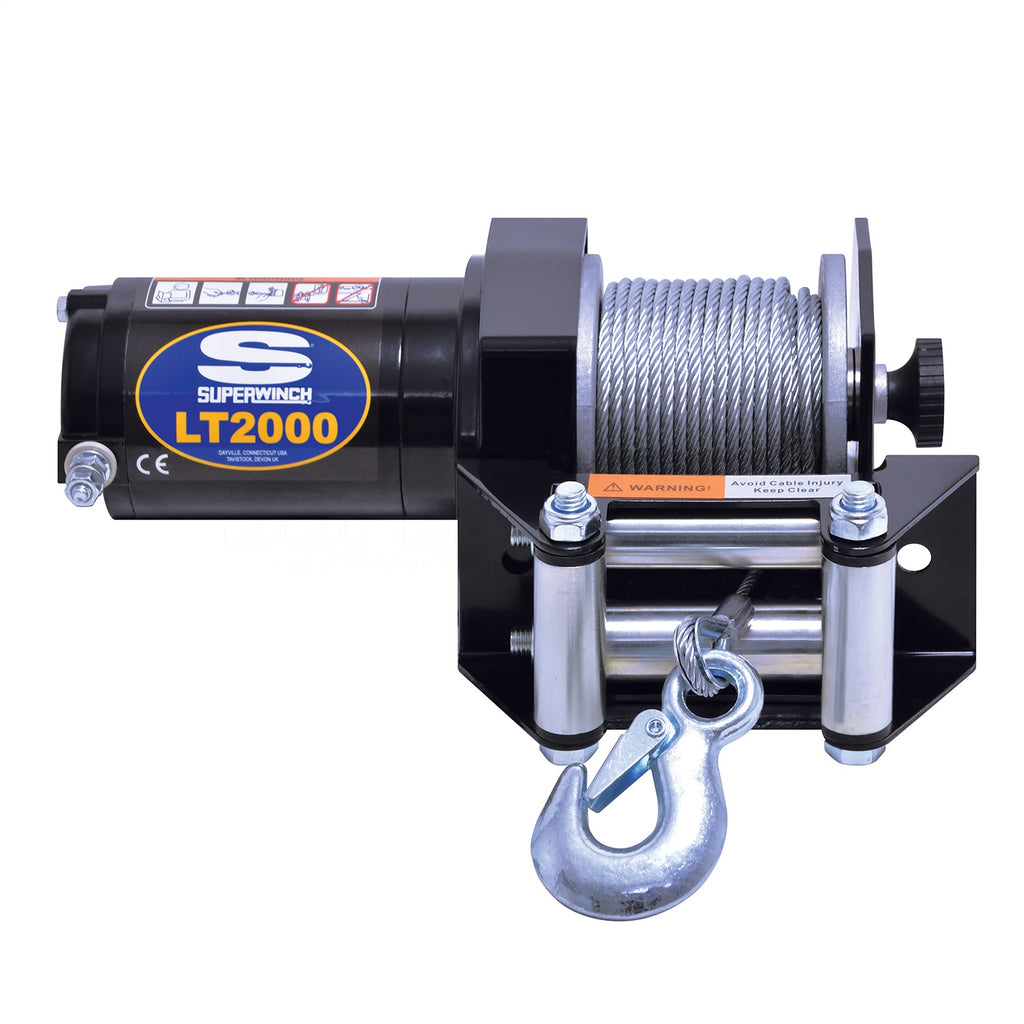 Lt2000-Atv-12-Vdc-Winch-2000-Lb-907Kg-Handlebar-Switch-Rf-Pb-Dshackle