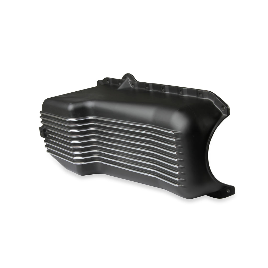 Lts-Alum-Oil-Pan-Kit-Blk-Sbc-Finned