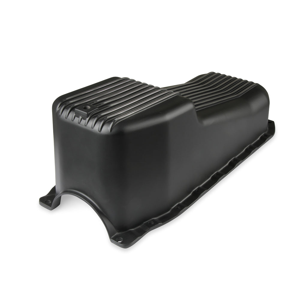 Lts-Alum-Oil-Pan-Kit-Blk-Sbc-Finned