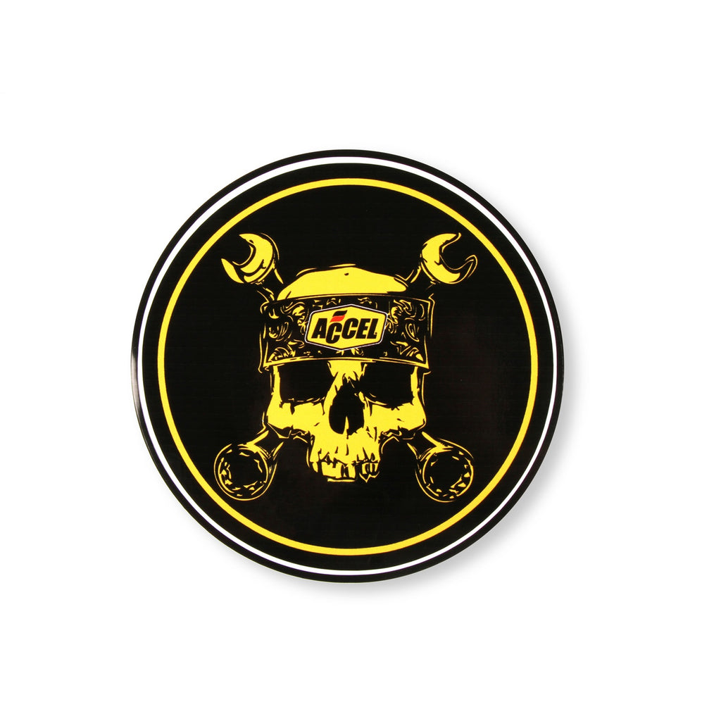 Lts-Decal,Accel-Skull-6-Inch-Round
