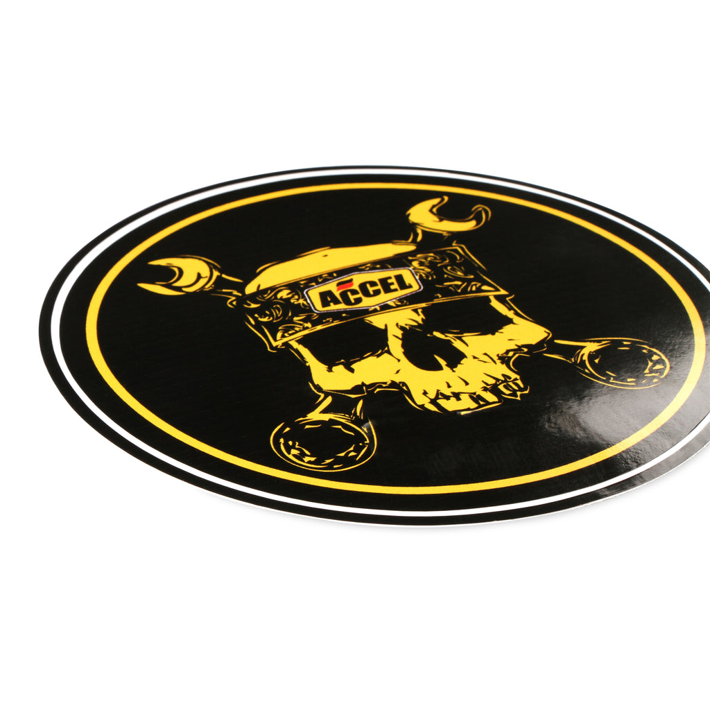 Lts-Decal,Accel-Skull-6-Inch-Round