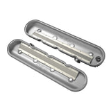 Holley 241-132 LTS LS VALVE COVERS VINTAGE FINNED BLACK