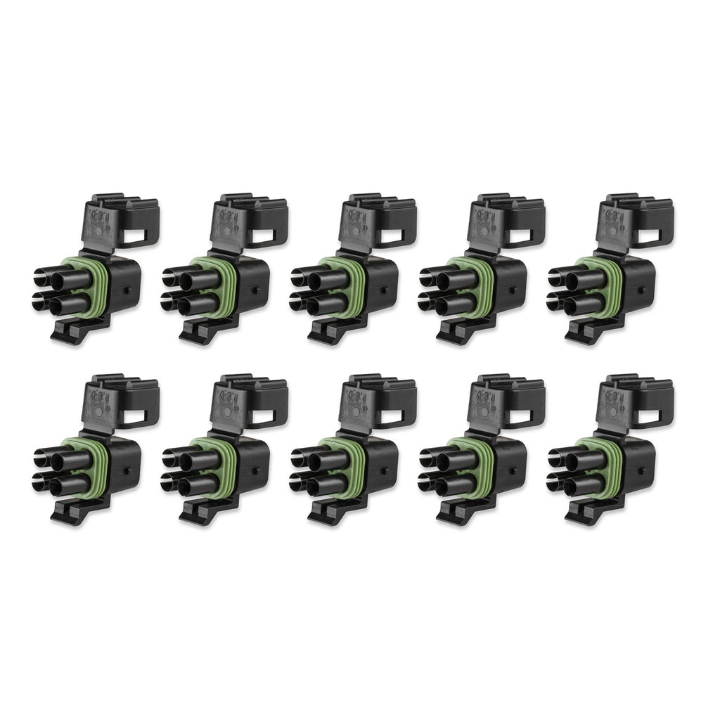 Lts-Weather-Pack,-4-Cavity,-Tower,-Black
