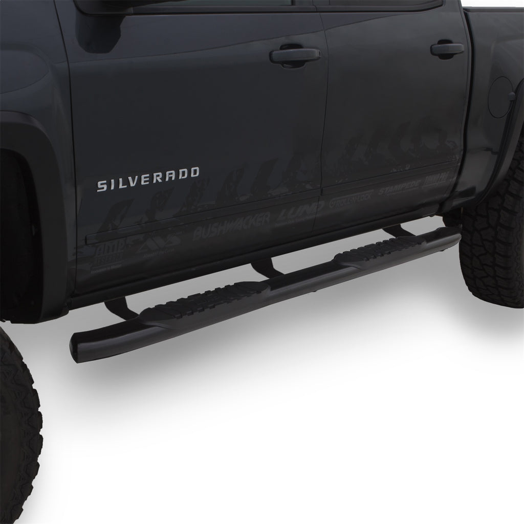 Lund 23810563 5 Inch Oval Curved Nerf Bar for Select Chevrolet Silverado 1500, Chevrolet Silverado LTD, Chevrolet Silverado HD, Chevrolet Silverado HD, GMC Sierra 1500, GMC Sierra Limited, GMC Sierra HD, GMC Sierra HD