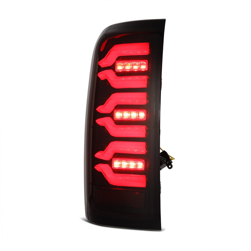 Luxx-Series-BlackRed-Led-Taillights-With-Activation-Light--Sequential-Signal-;-14-18-Silverado-1500--15-19-Silverado-Hd-Without-Factory-Led-Tail-Lights