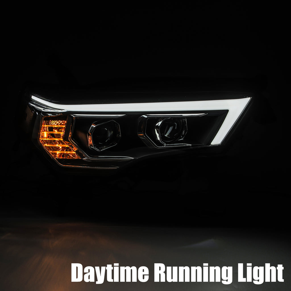 Luxx-Series-Jet-Black-Projector-Headlights-;-14-22-4Runner