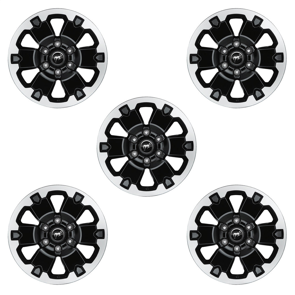 Ford Performance Parts M-1007K-BB5 2021-2024 Bronco 18" Black Machined Face Wheel Kit for Select Ford Bronco