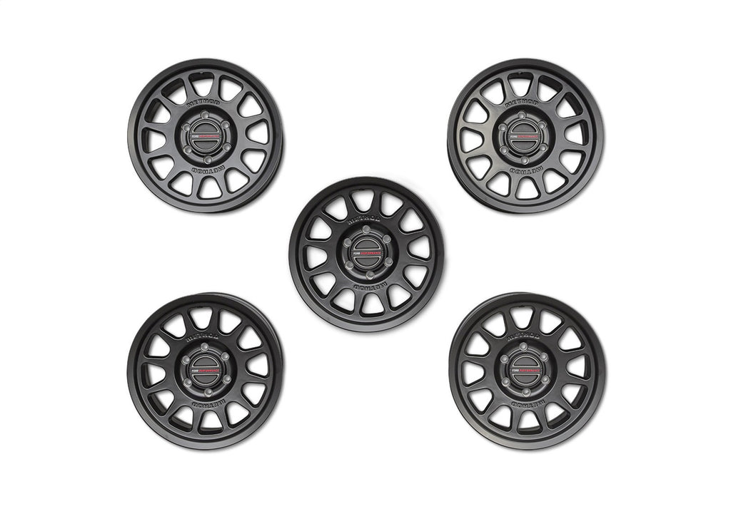 Ford Performance Parts M-1007K-M1785KMB Bronco 17" X 8.5" Method Wheel + Center Cap-Black for Select Ford Bronco