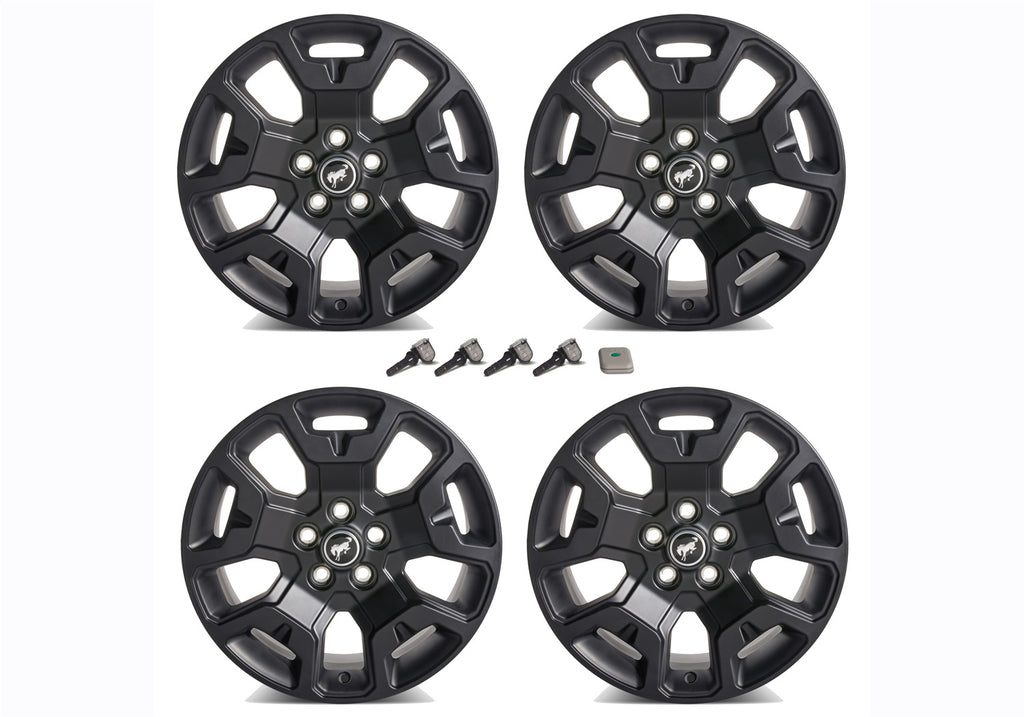 Ford Performance Parts M-1007K-S17BSB 2021-2024 Bronco Sport 17" X 7" Wheel Kit-Low Gloss Black for Select Ford Bronco Sport