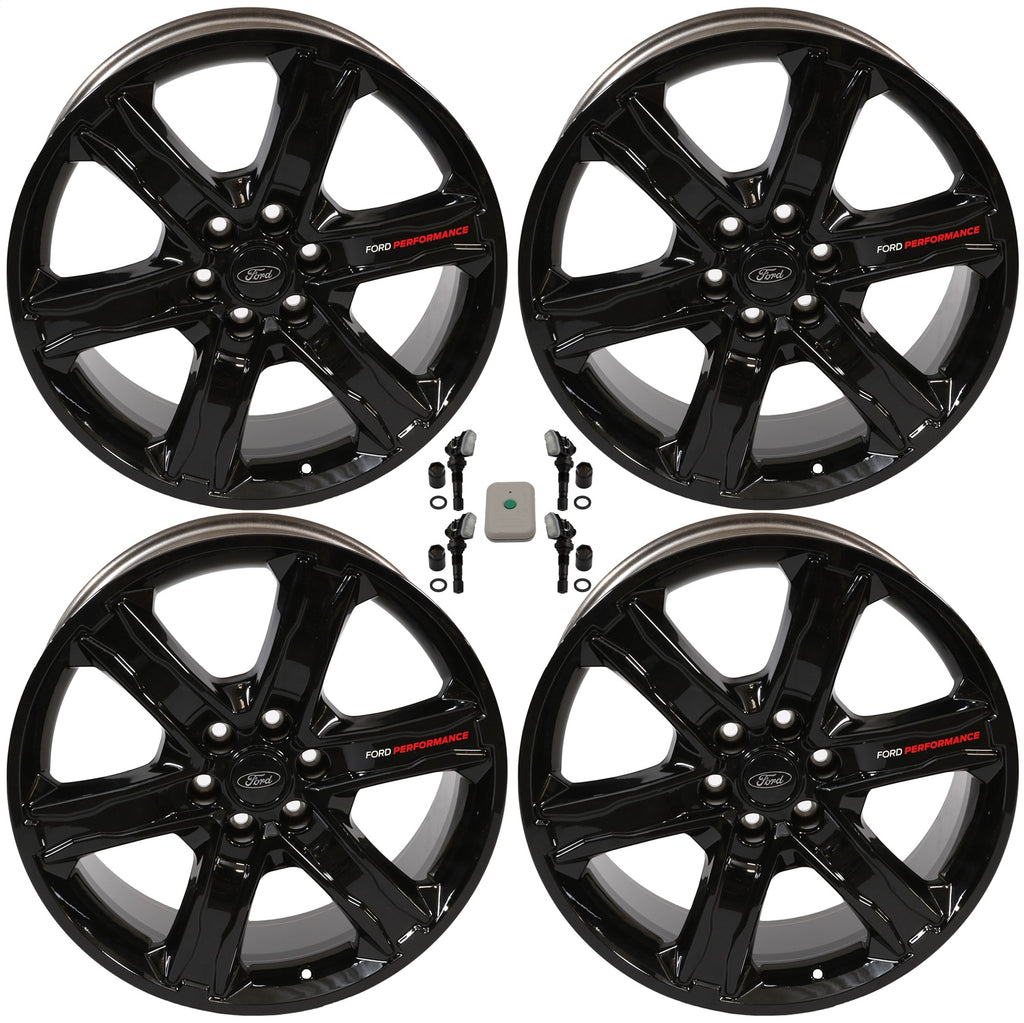 Ford Performance Parts M-1007K-S2295GB 2015-2023 F-150 22"X9.5" Gloss Black Wheel Kit for Select Ford Expedition, Ford F-150