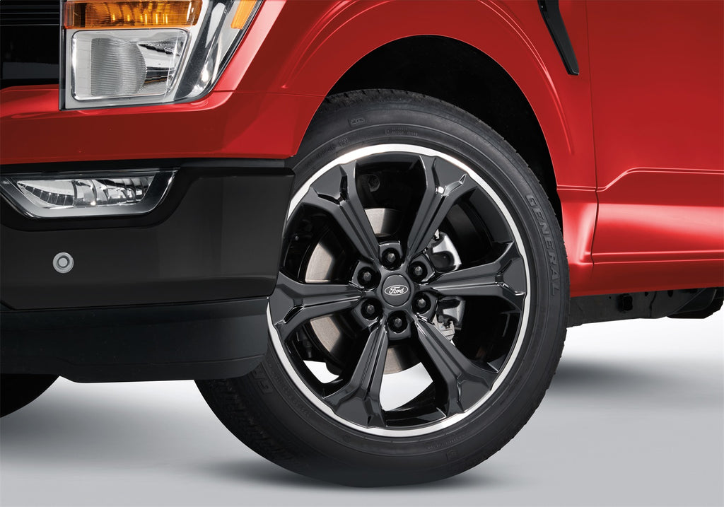 Ford Performance Parts M-1007K-S2295B 2015-2023 F-150 22"X9.5" Wheel Kit-Black With Machined Face for Select Ford Expedition, Ford F-150