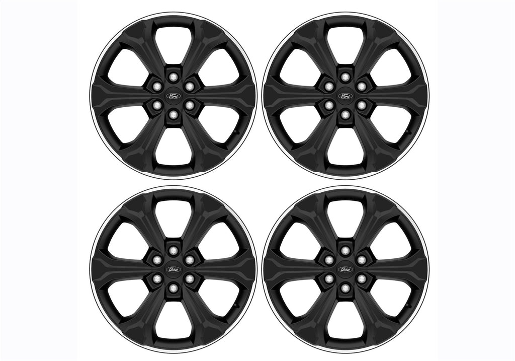 Ford Performance Parts M-1007K-S2295BA 2024-2025 F-150 22" X 9.5" Wheel Kit-Black With Machined Face for Select Ford F-150