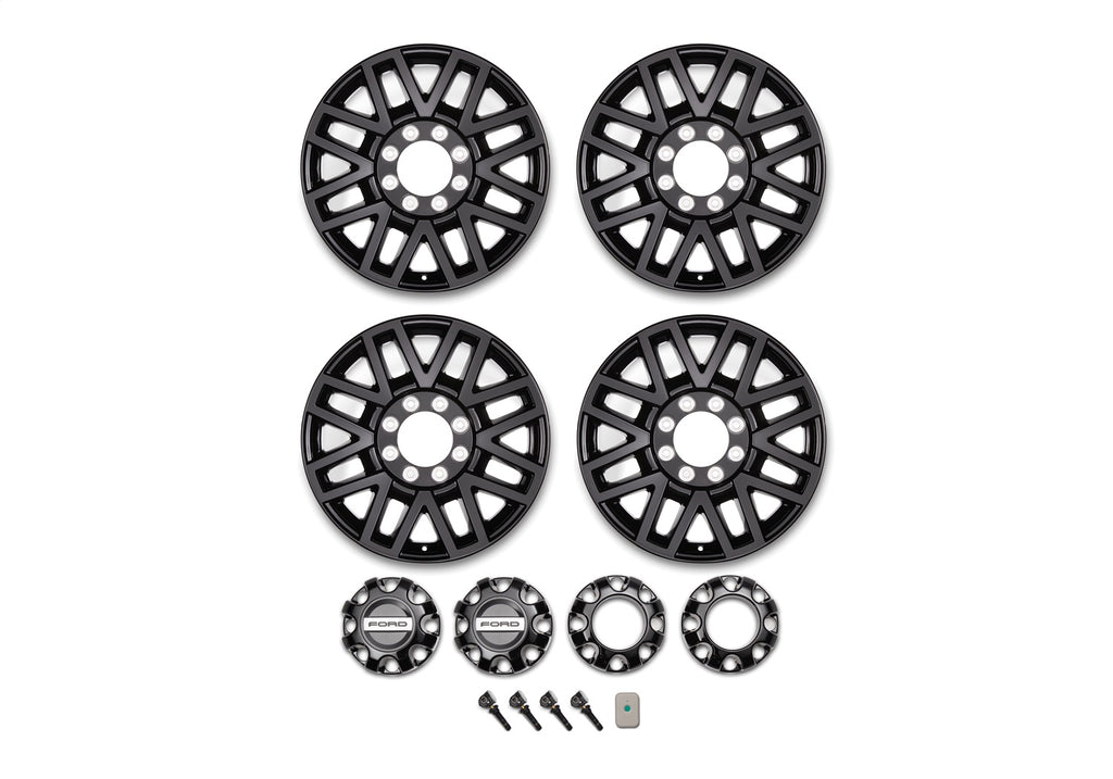 Ford Performance Parts M-1007K-SU2008EB 2005-2022 Super Duty 20" X 8" Premium Black Painted Aluminum Wheel Package for Select Ford F-250 Super Duty, Ford F-350, Ford F-350 Super Duty, Ford F-450 Super Duty, Ford F-550 Super Duty, Ford F-600 Super Duty