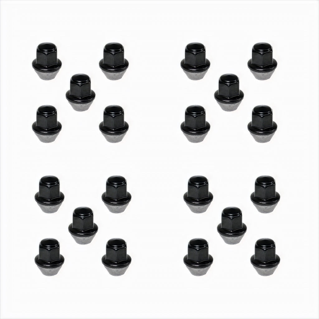Ford Performance Parts M-1012K-MB M14 X 1.5 Black Lug Nut Vehicle Kit of 20 for Select Ford Edge, Ford Explorer, Ford Fusion, Ford GT, Ford Maverick, Ford Mustang, Ford Mustang Mach-E, Lincoln Aviator, Lincoln Nautilus