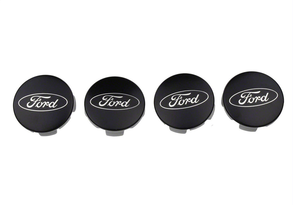 Ford Performance Parts M-1096K-BCS Ford Car Black And Chrome Wheel Center Cap Kit-Satin for Select Ford Mustang