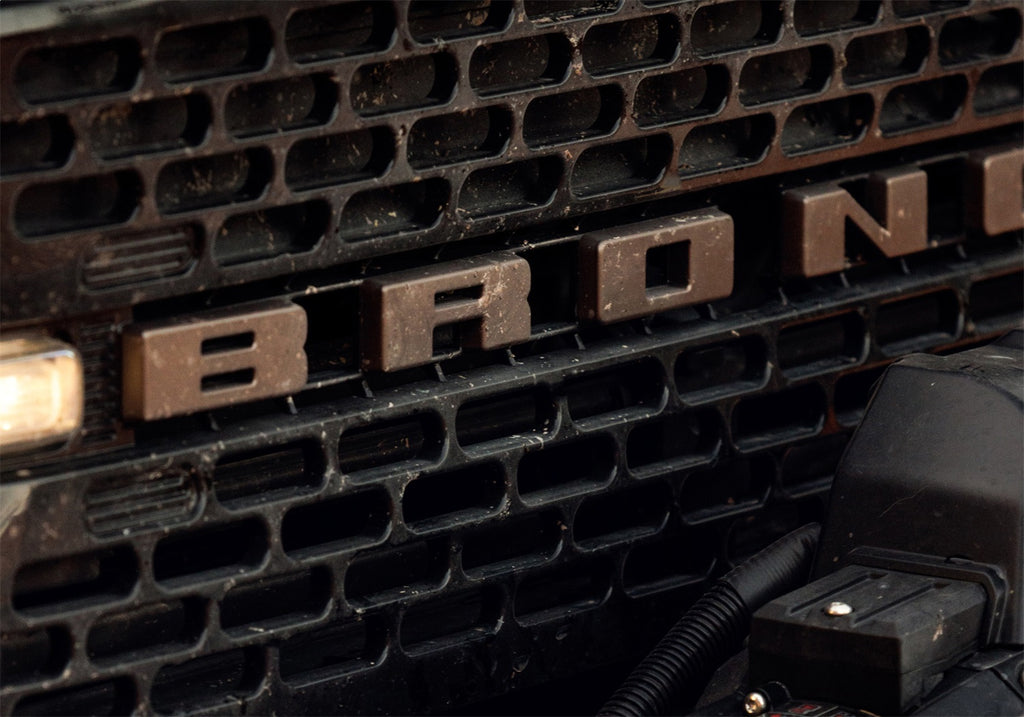 Ford Performance Parts M-1447-BLBR 2021-2025 Bronco Grille Lettering Overlay Kit-Bronze for Select Ford Bronco