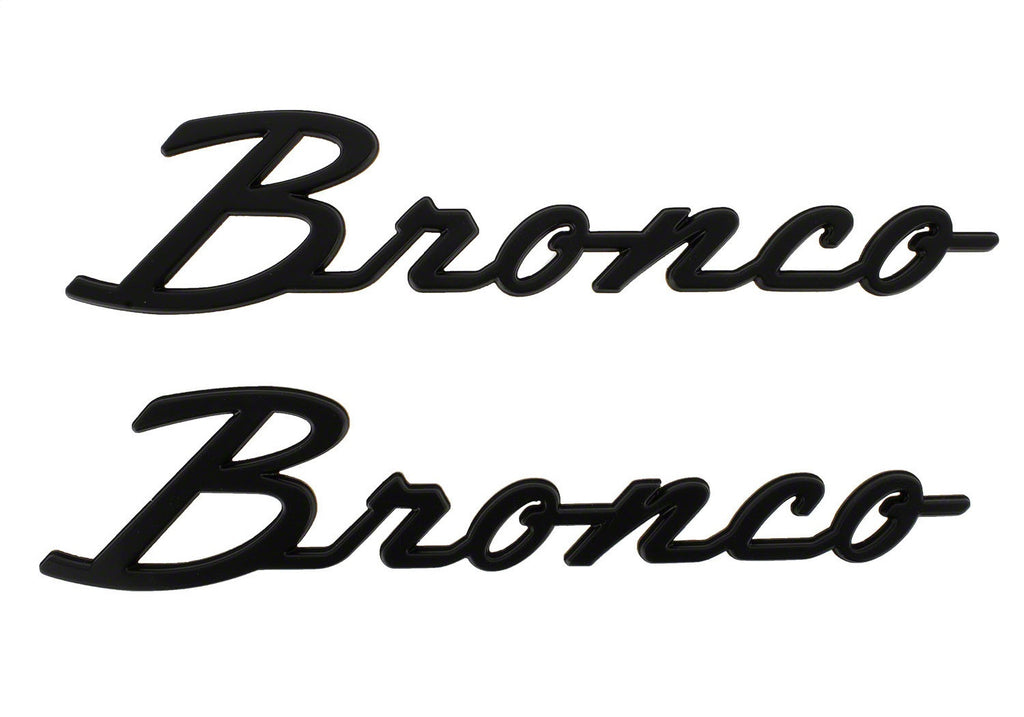 Ford Performance Parts M-1447-BSMB 2021-2025 Bronco Classic Script Fender Badge Kit-Matte Black for Select Ford Bronco