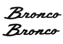Load image into Gallery viewer, Ford Performance Parts M-1447-BSMB 2021-2025 Bronco Classic Script Fender Badge Kit-Matte Black for Select Ford Bronco